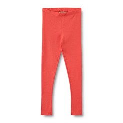 Wheat Rib leggings Maddy - Candy red